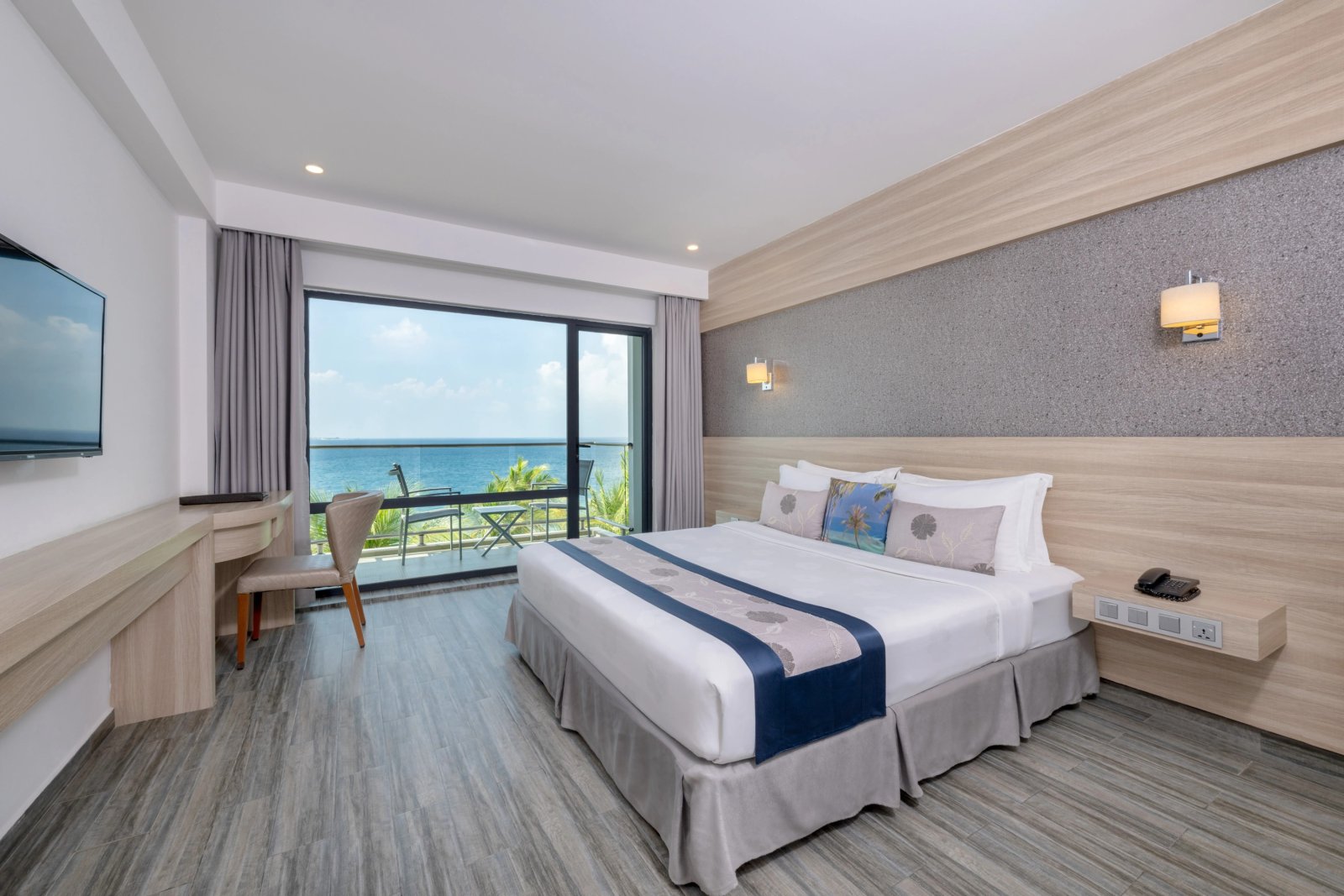 Super Deluxe Room Ocean View with Balcony at Kaani Grand Seaview