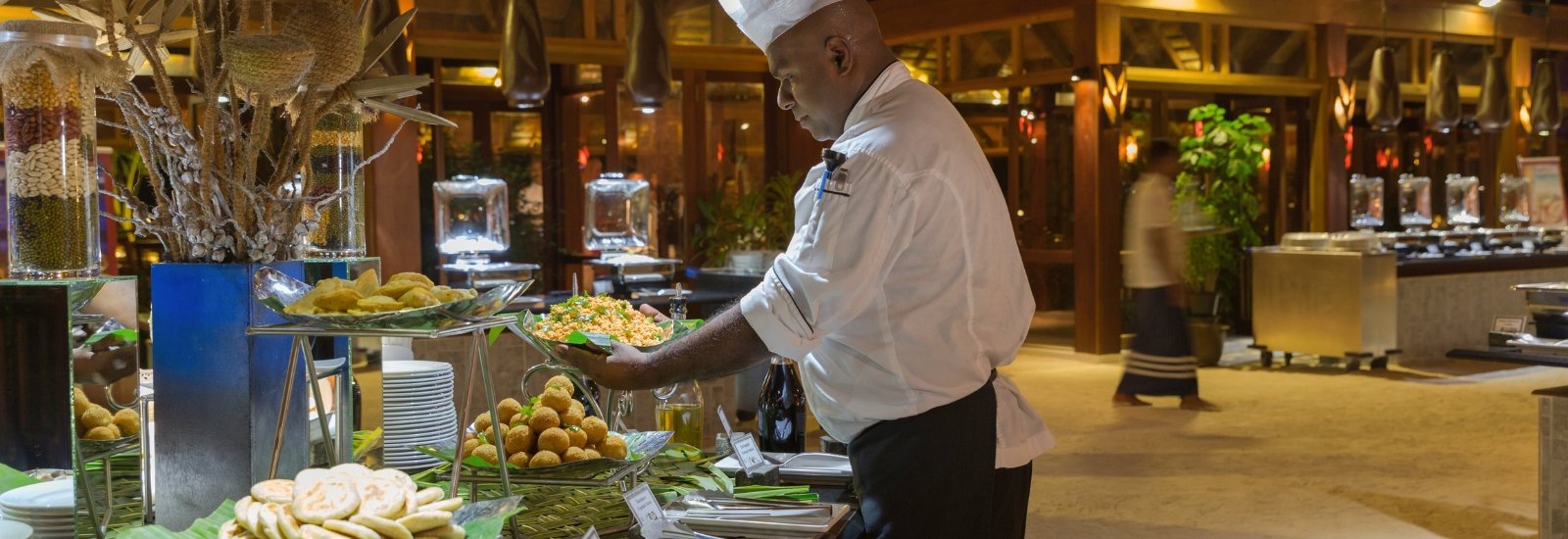 Chef at the buffet