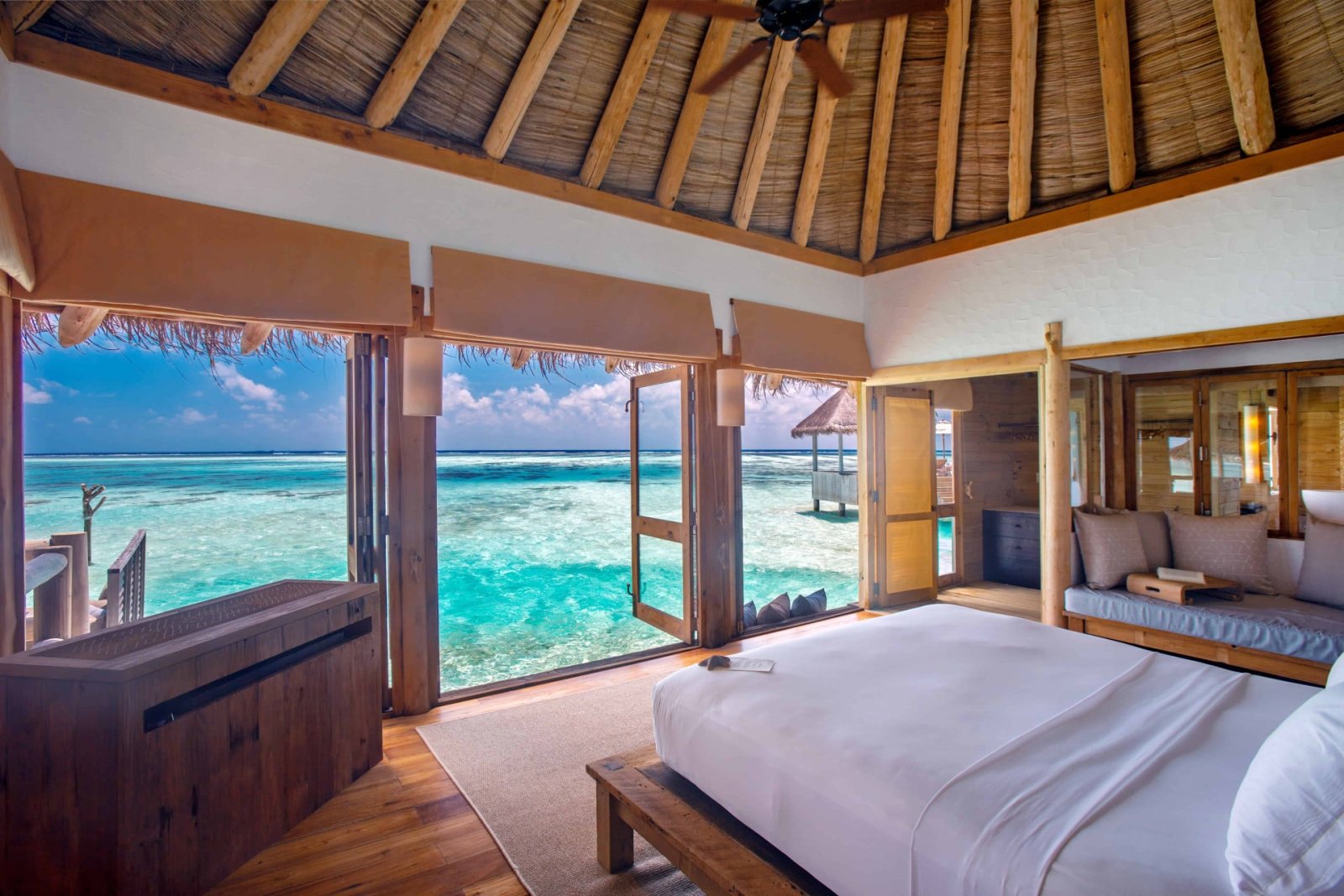 The Private Reserve: master bedroom in the old wing