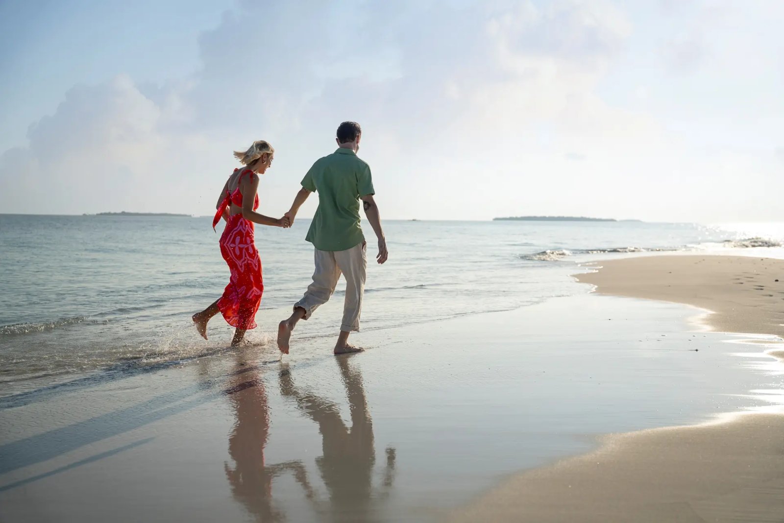 Walking on the beach