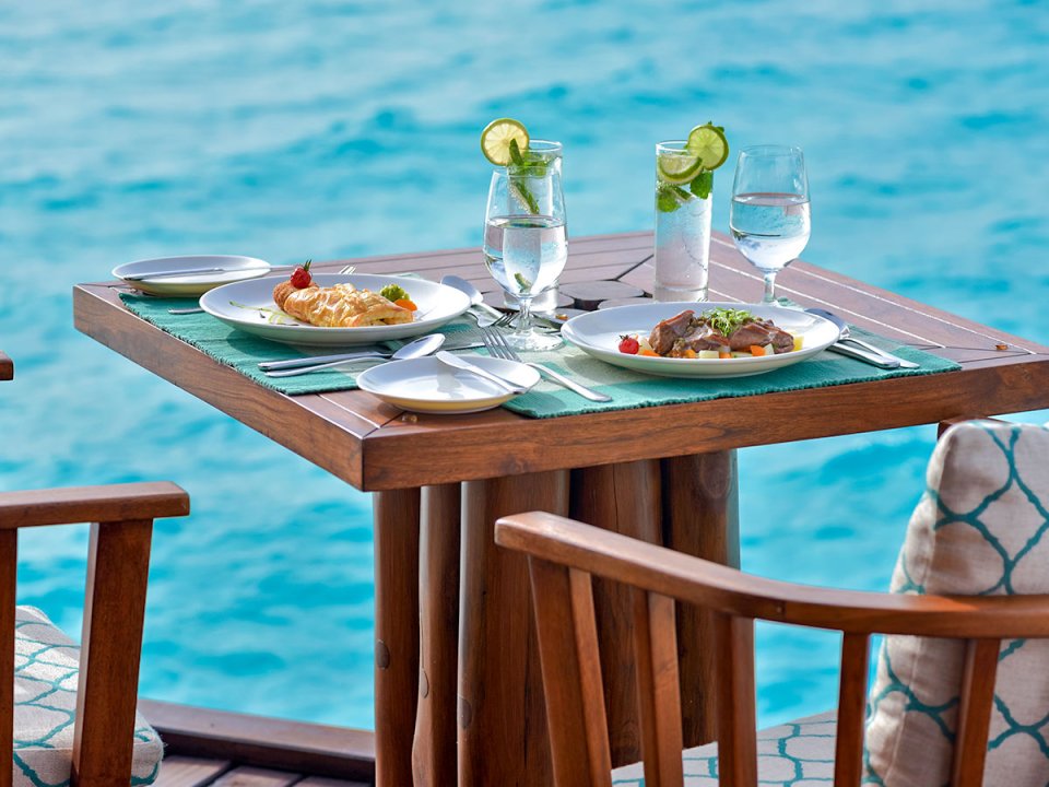 Overwater dining table