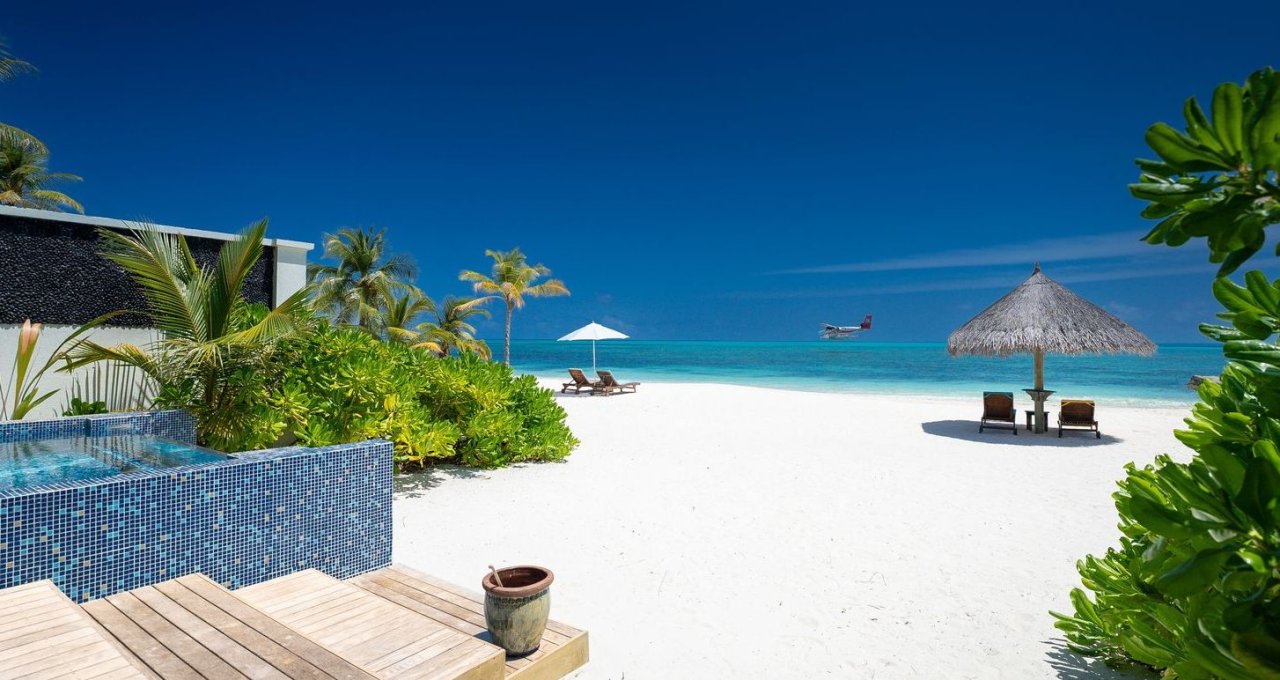 Pool and beach view