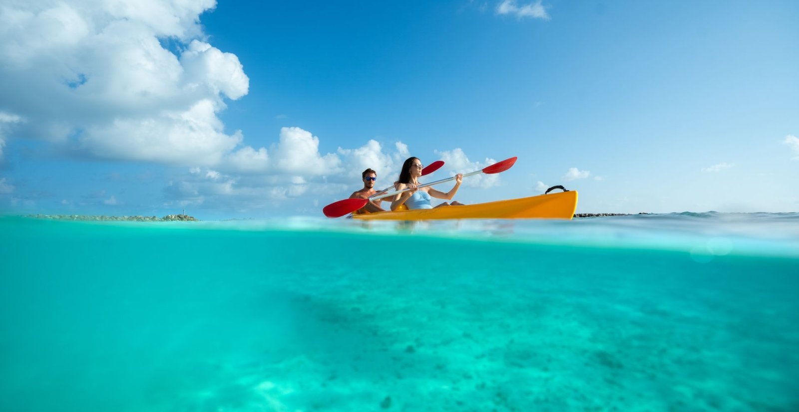 Kayaking on the lagoon