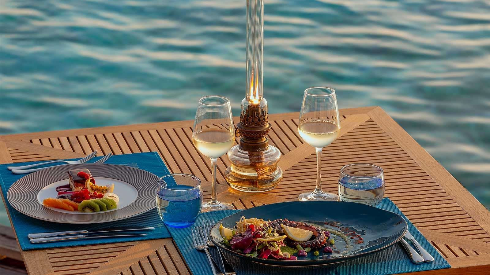 A dish served at Aqua Restaurant