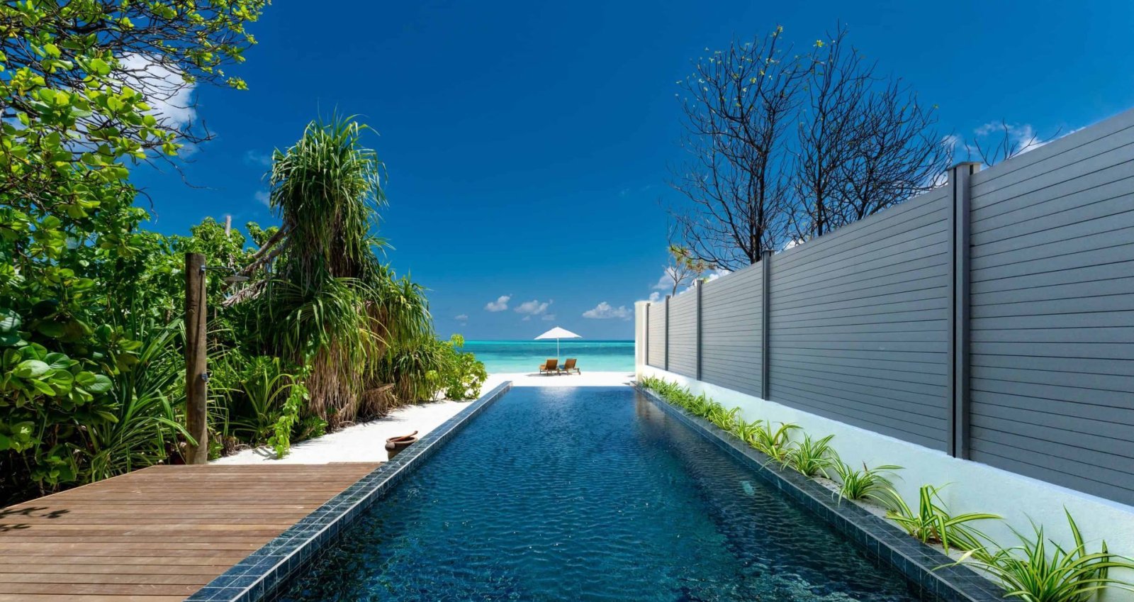 Pool towards the beach