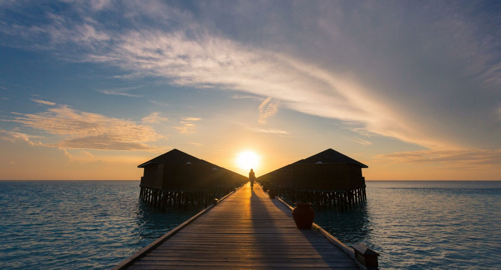 Sunset over the jetty