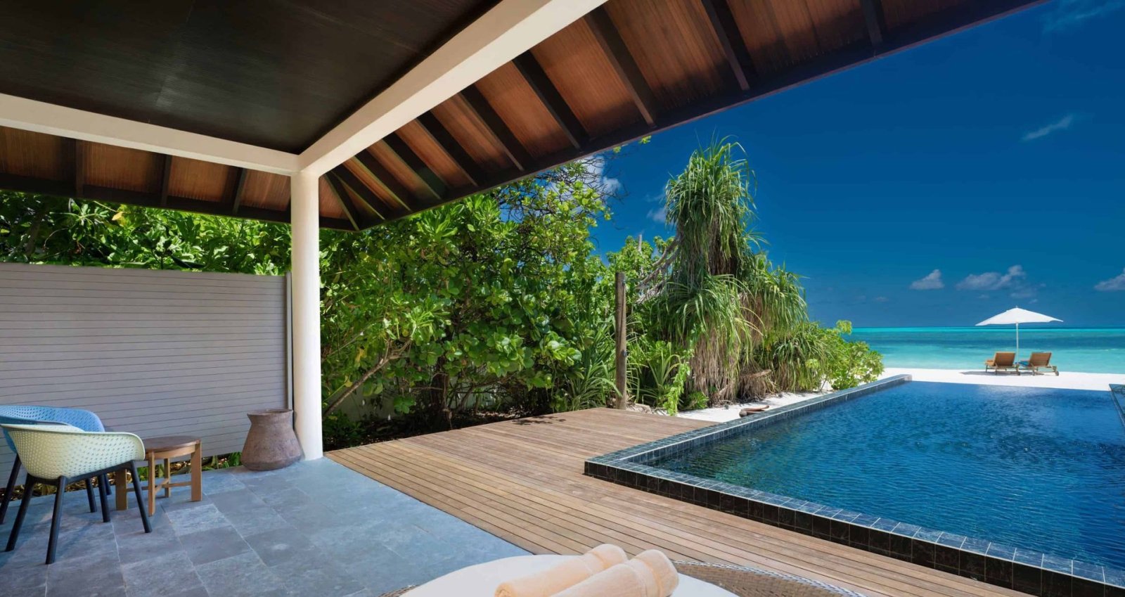Deck and pool