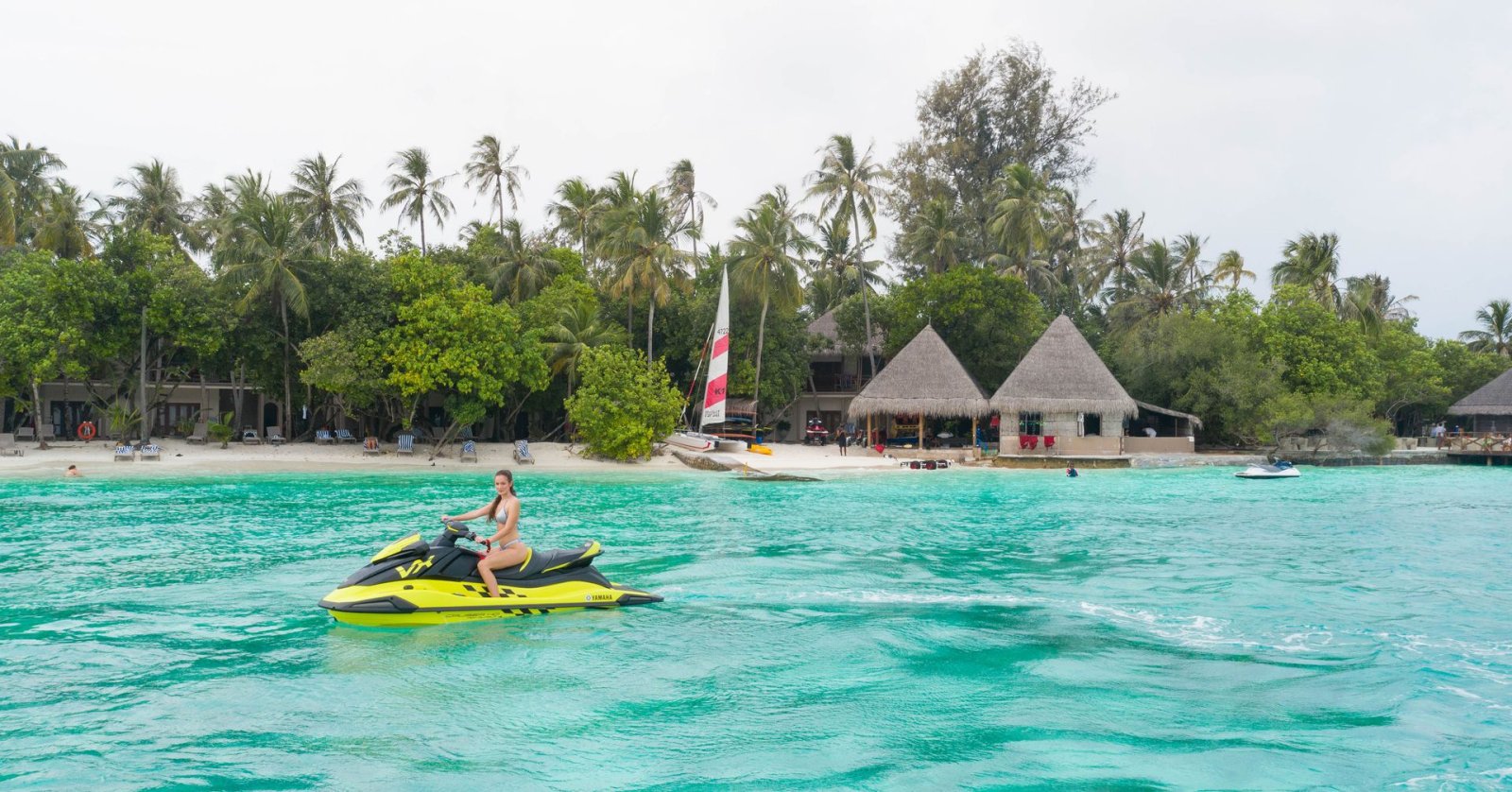 Jet ski in the lagoon