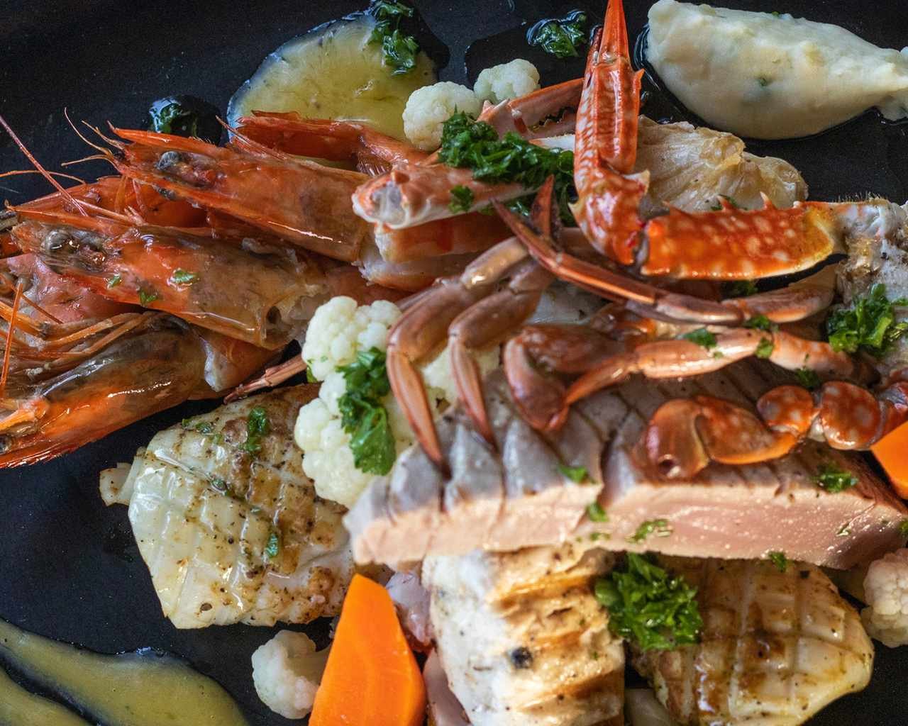 Seafood platter