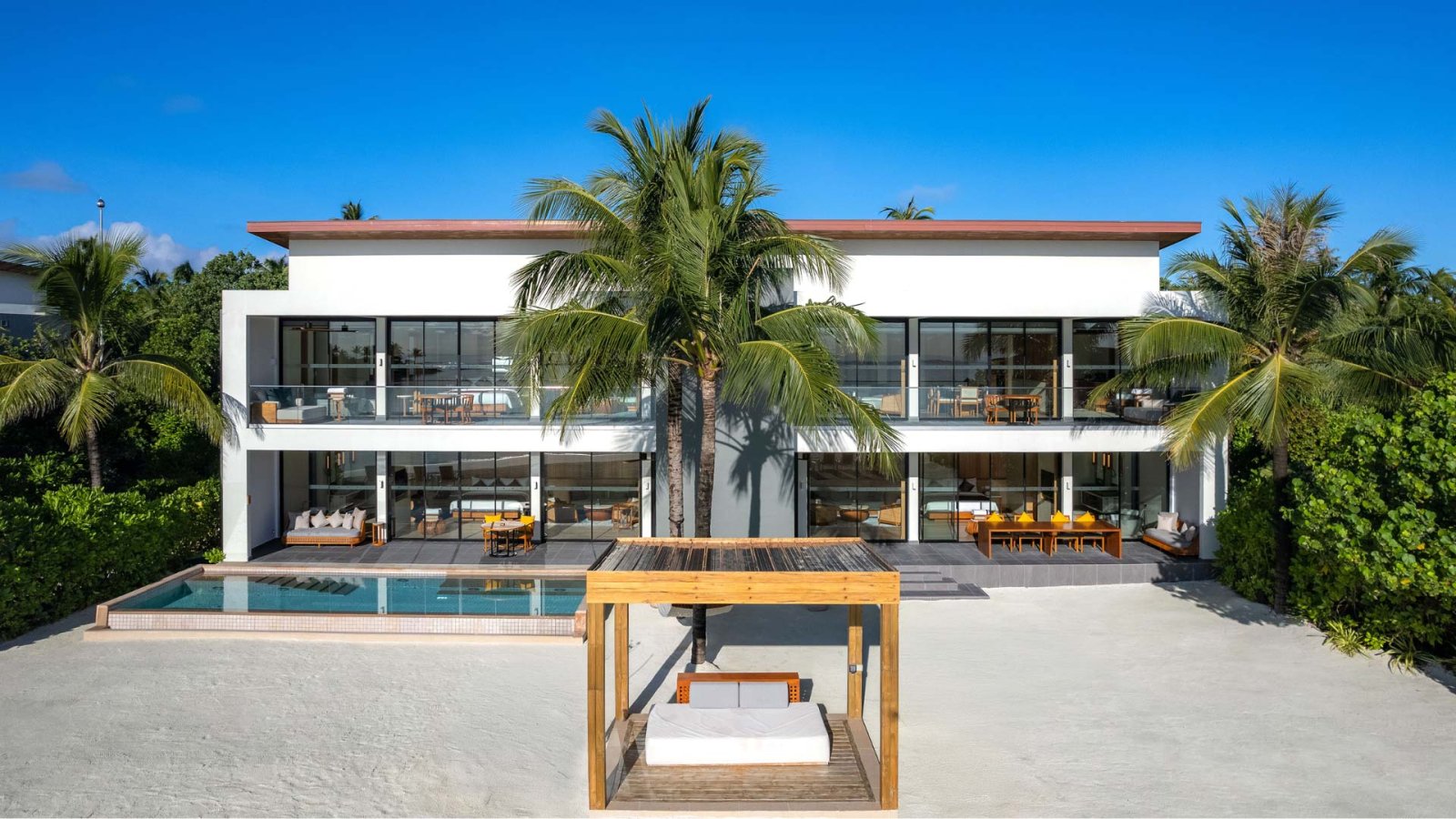 Two-storey beach villa with private pool