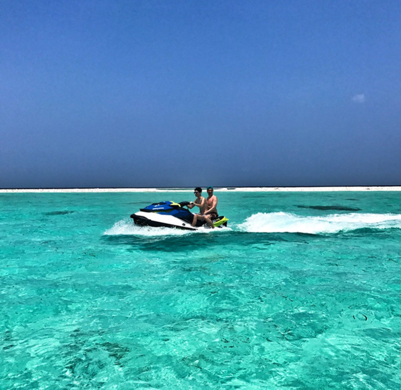Jet ski off Dhigurah