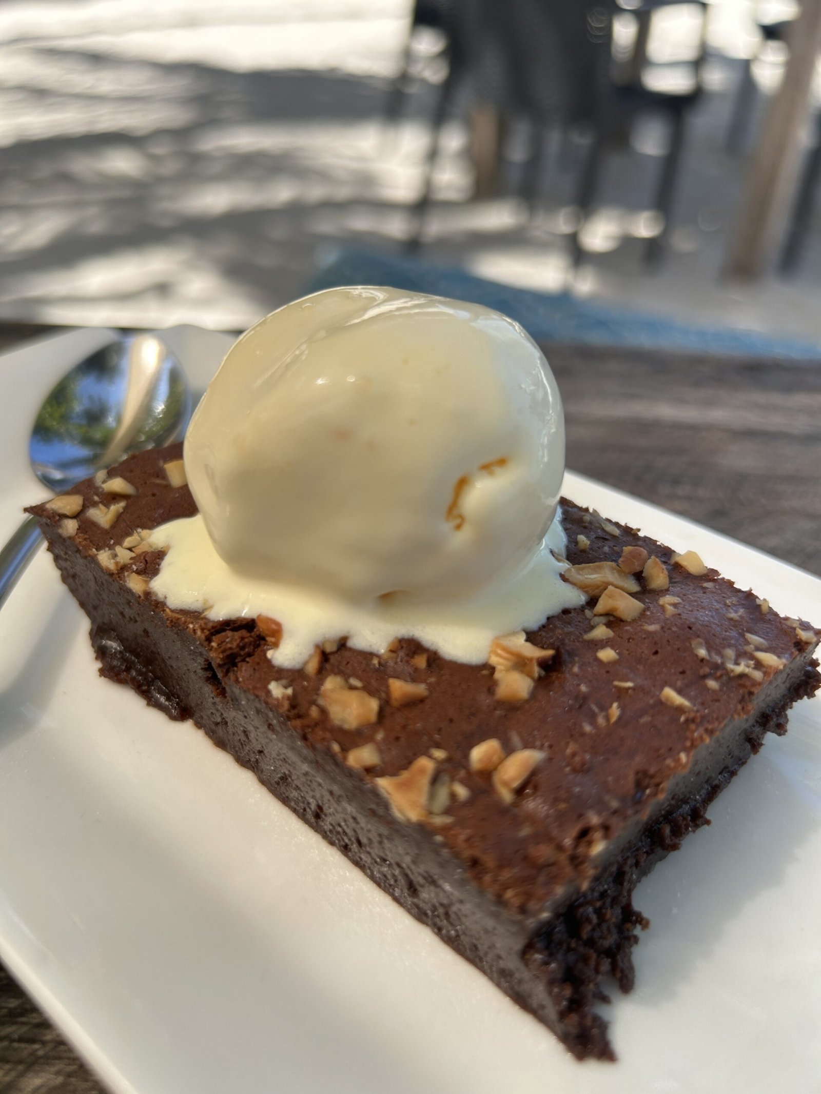 Chocolate brownie dessert