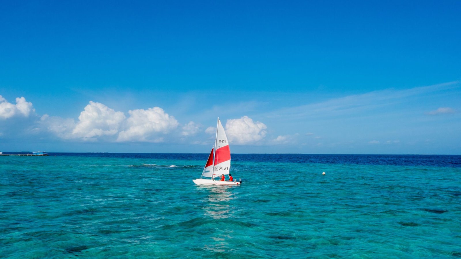 Sailboat in the lagoon