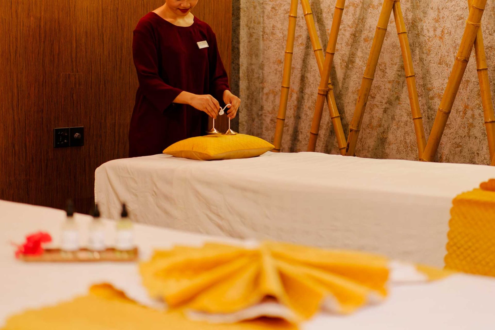 Treatment room at Senses Spa