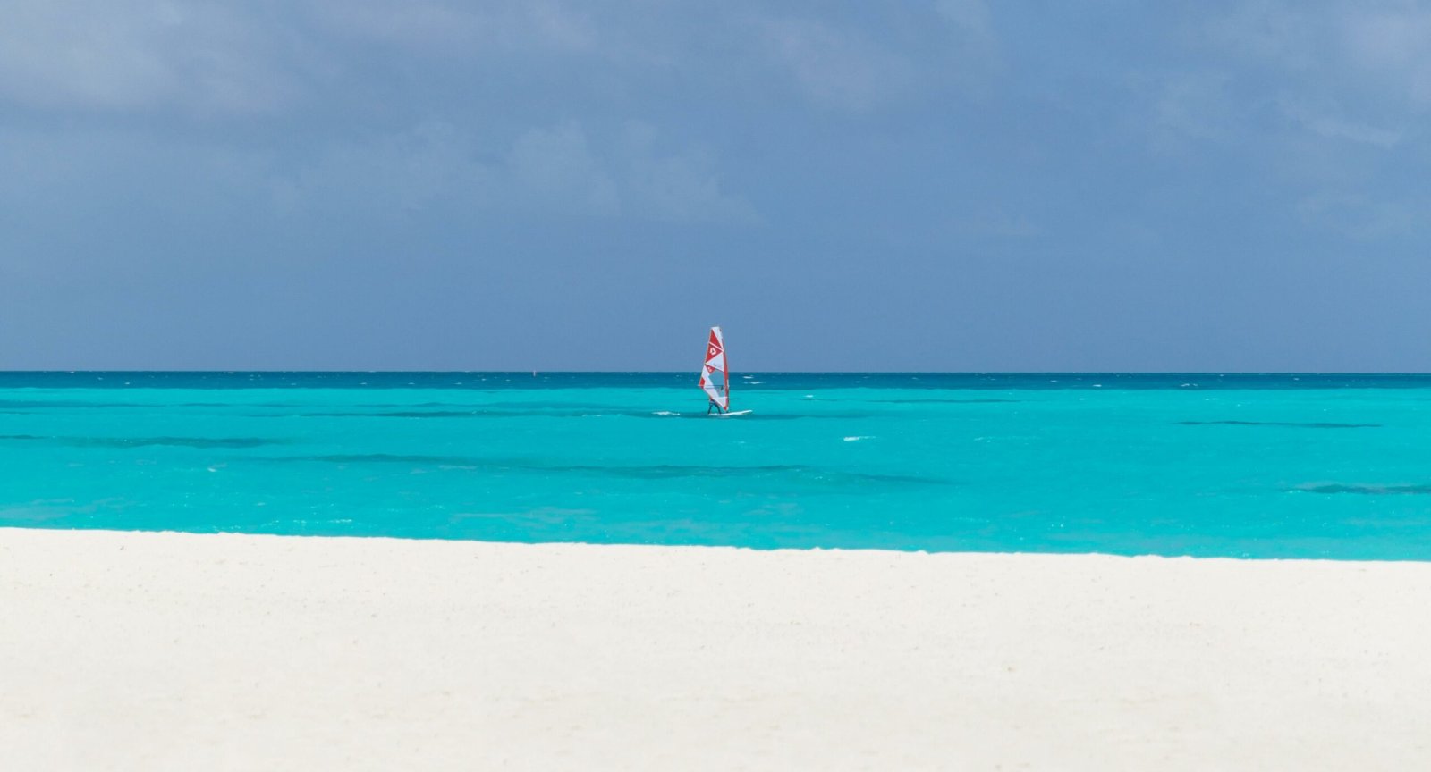 Windsurfer off the beach