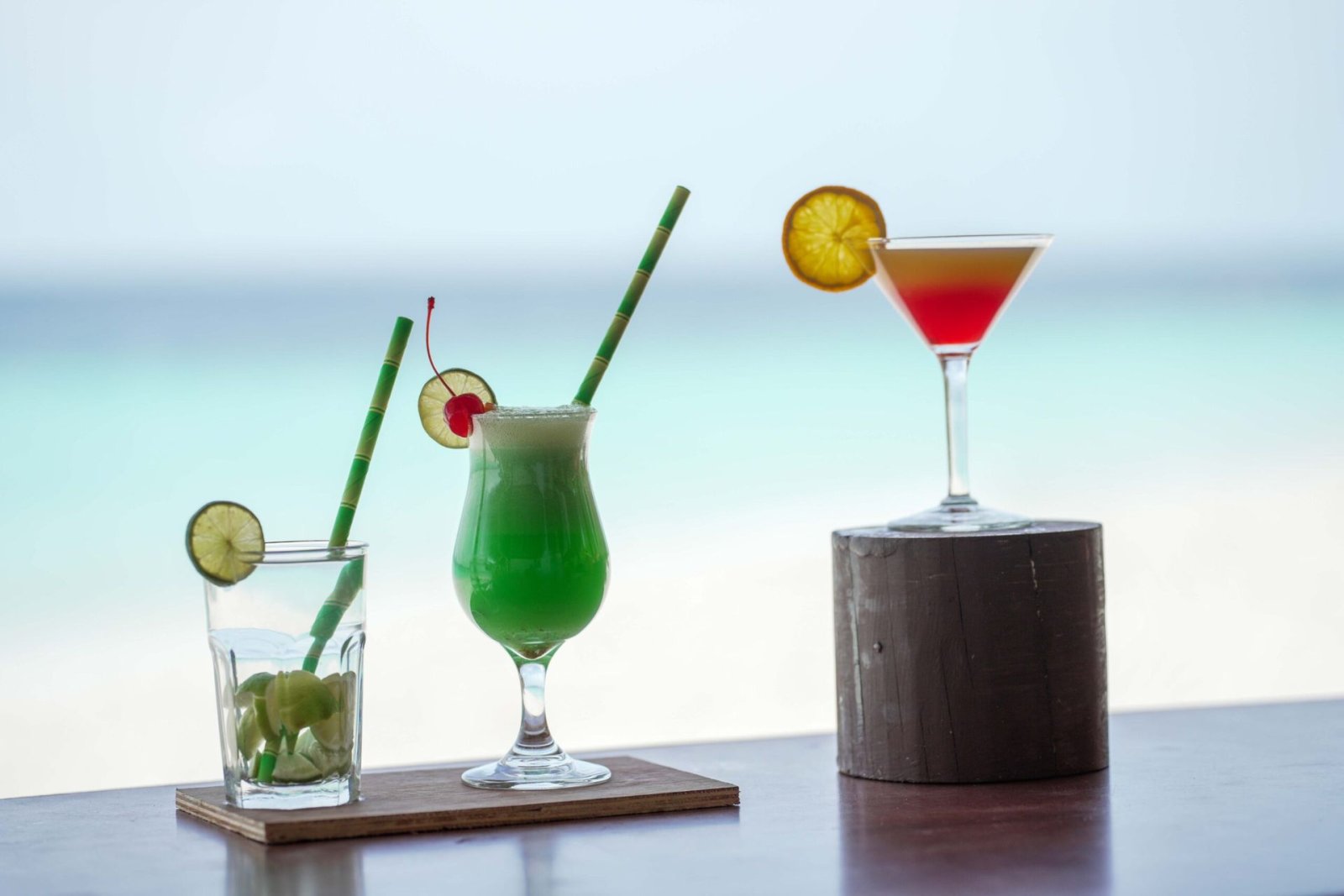 Cocktails at the bar