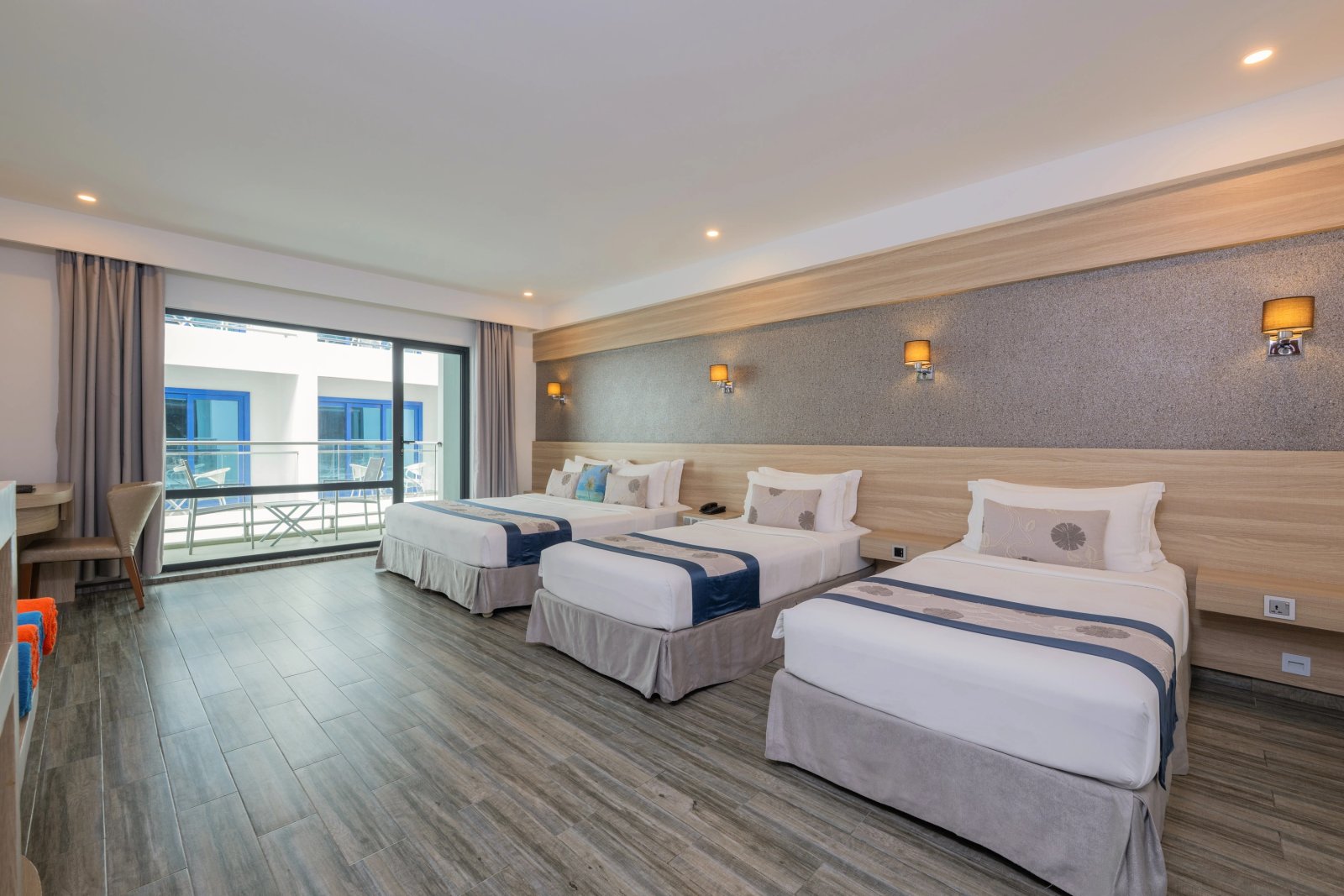 Quadruple Room City View with Balcony at Kaani Grand Seaview