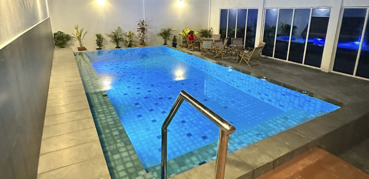 Infinity pool at Athiri Beach