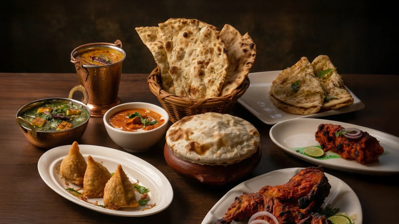 Indian dishes from the Aveli restaurant