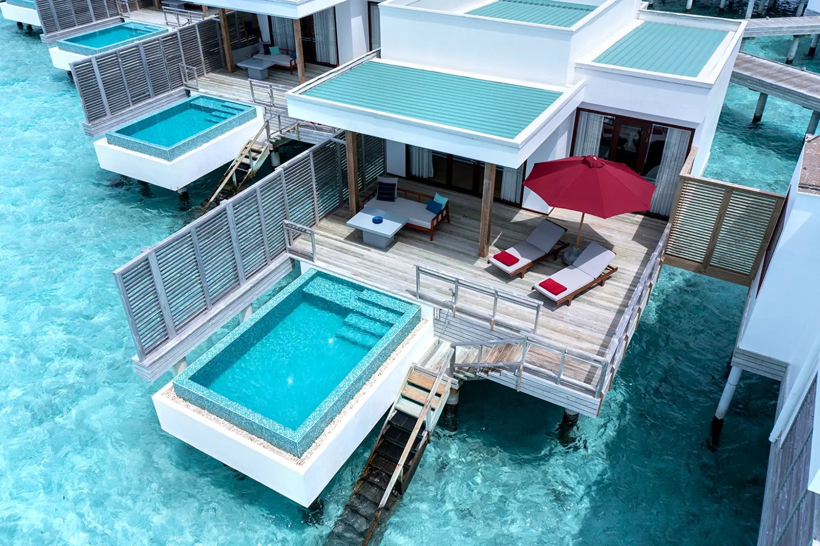 Overwater villa with plunge pool