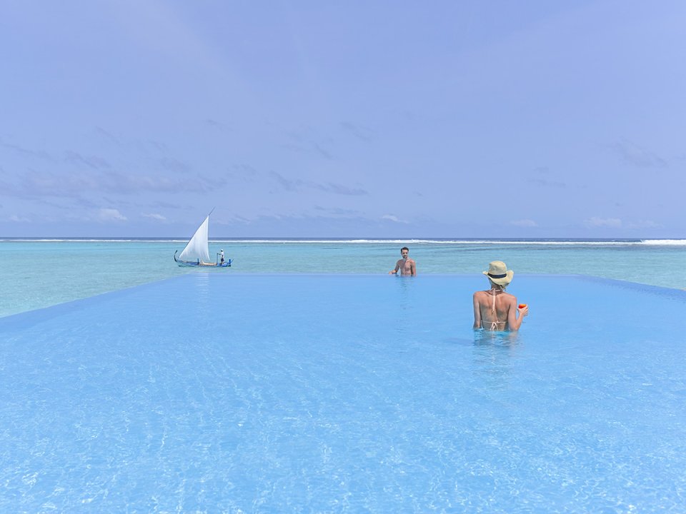 Infinity pool overlooking the ocean