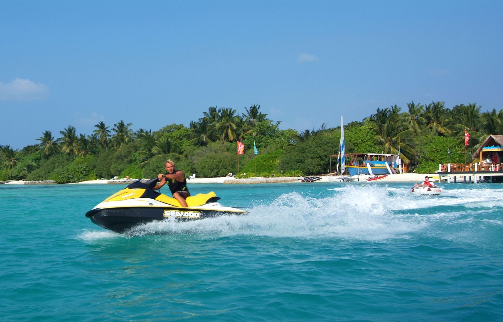 Jet ski on the lagoon