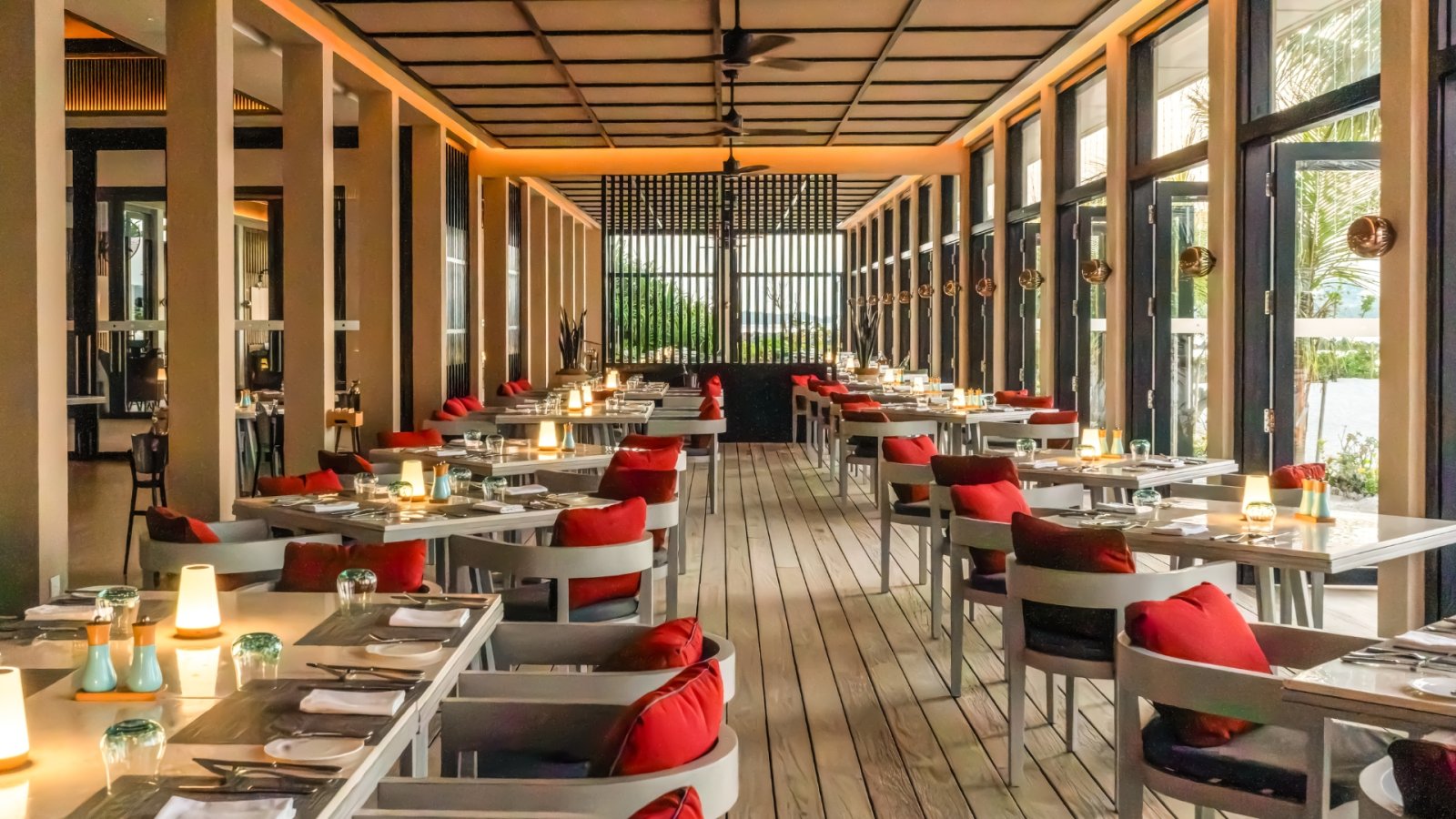 Open-air restaurant
