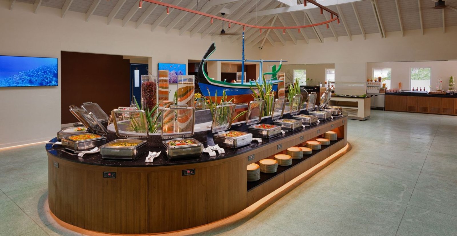 Buffet counter at The Spice restaurant