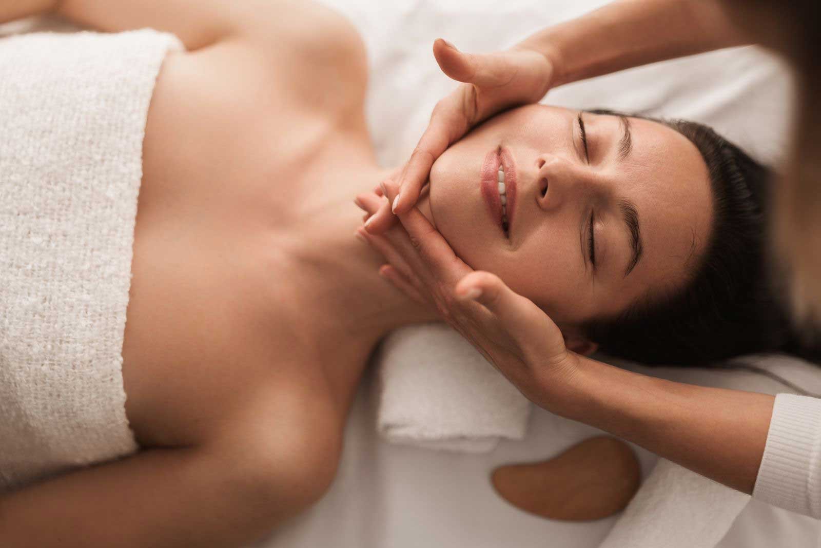 Facial treatment at Senses Spa