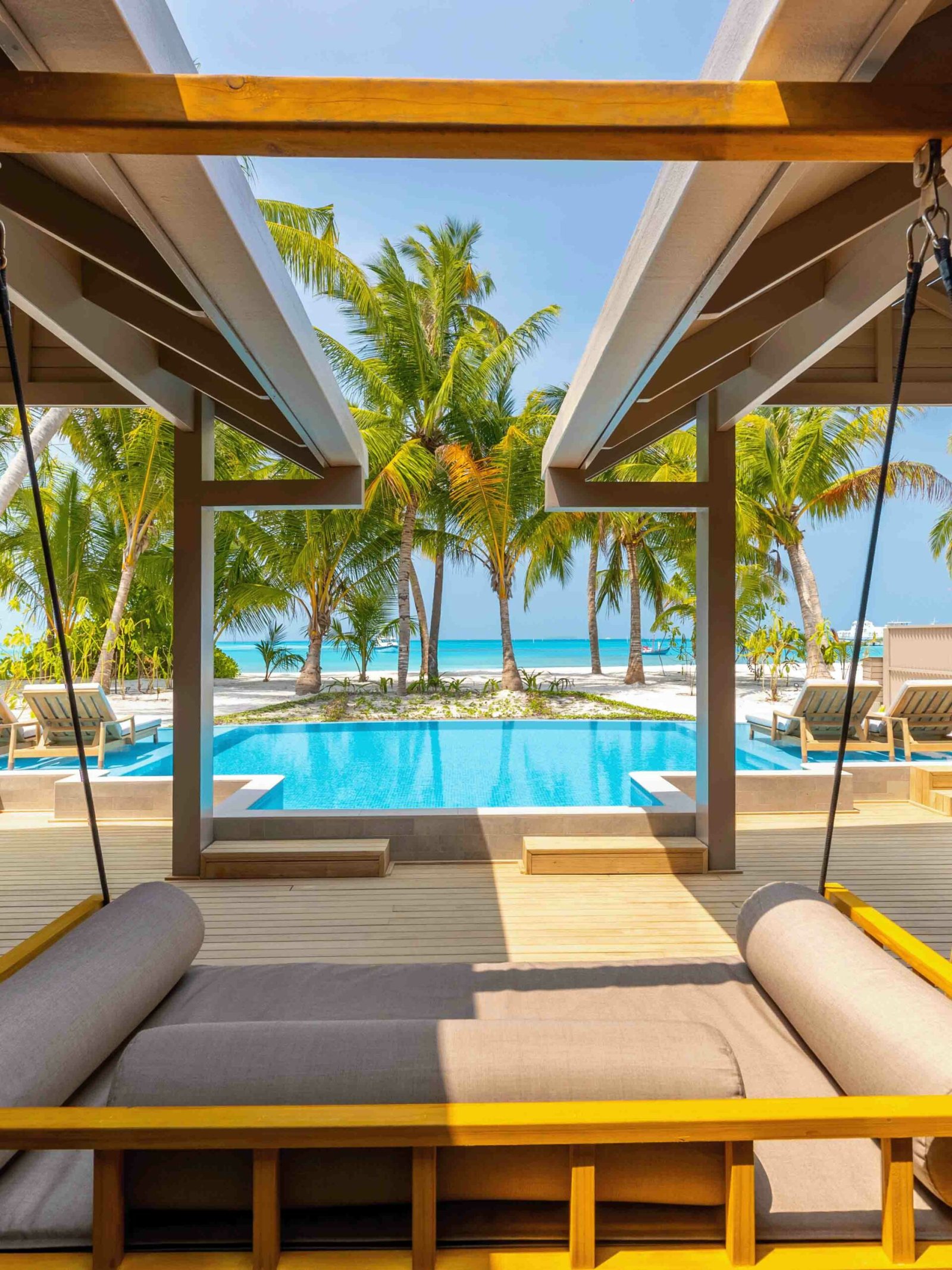 Two Bedroom Beach Pool Villa: pool terrace