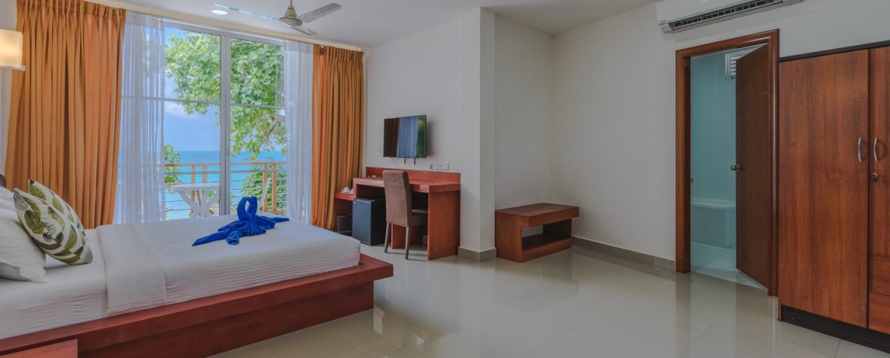 Ocean View Suite at Athiri Beach Dhigurah - bedroom
