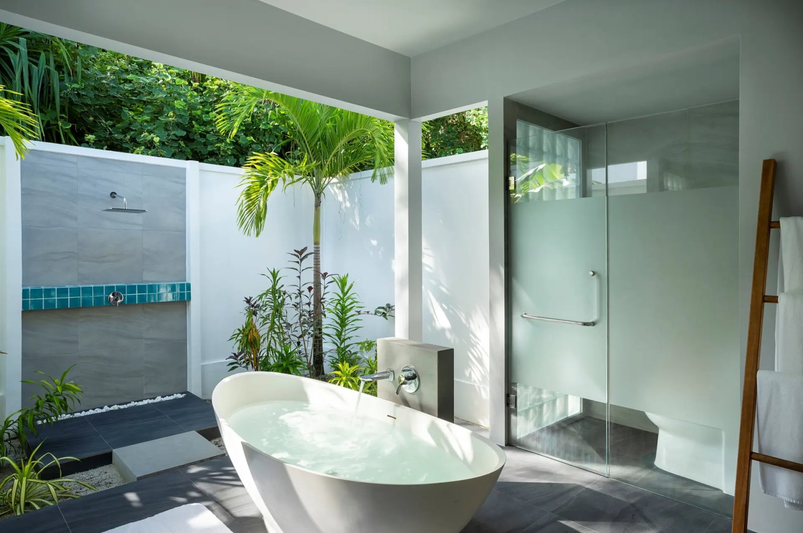 Outdoor bathroom