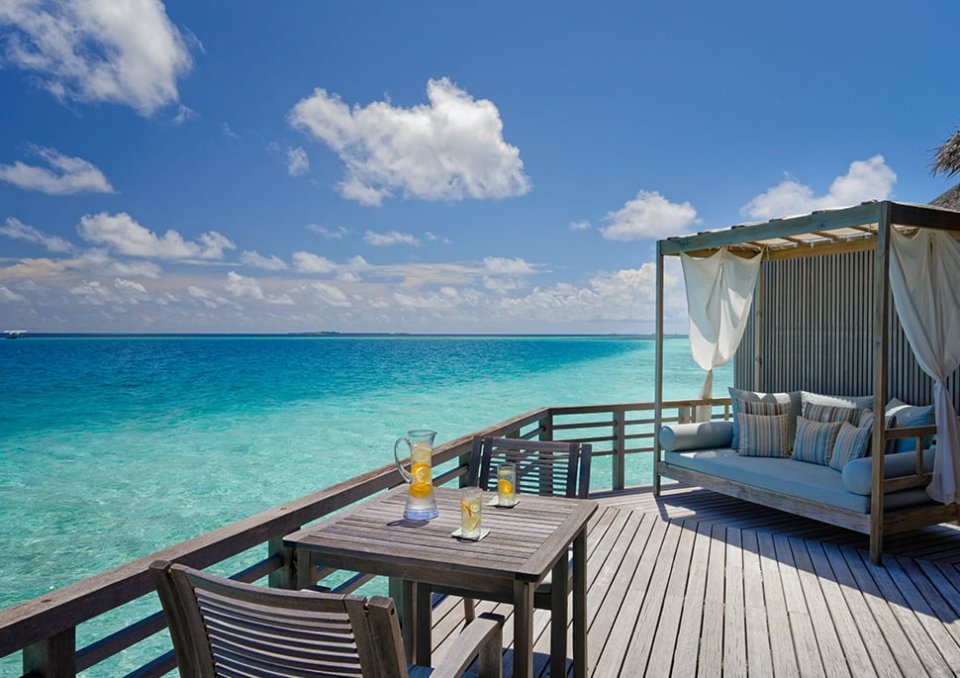 Deck table and daybed
